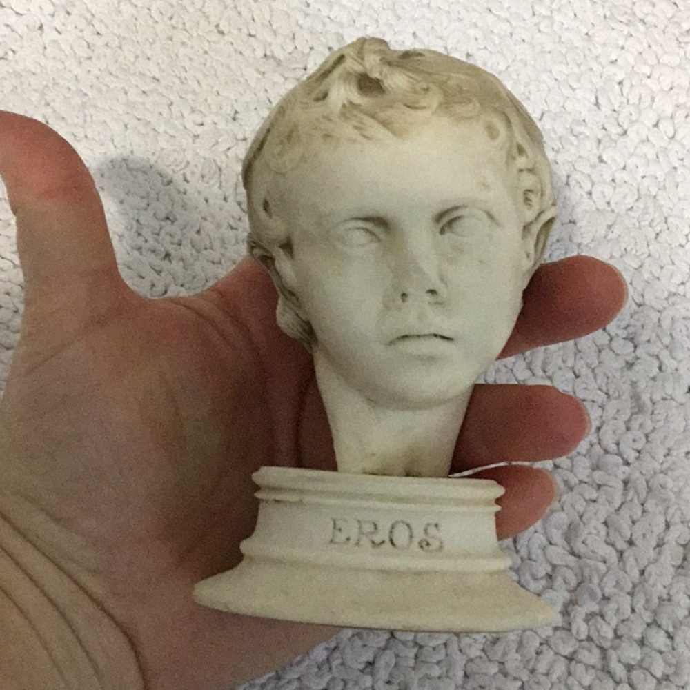 Vintage EROS Miniature Bust from Antiksan Art Gallery Turkiye